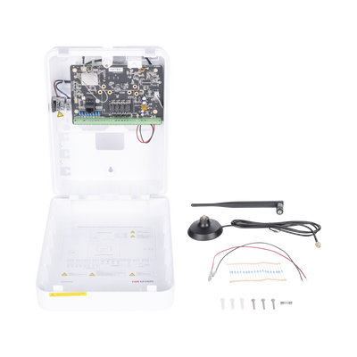 Panel de Alarma Híbrido IP (Versión 2.0) / Wi-Fi / (8 Zonas Cableadas Directas al Panel / 56 Zonas Expandibles: Inalámbricas o Cableadas por Medio de Módulos) / Soporta Integración de Batería de Respaldo