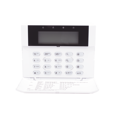 (AX HYBRID PRO) Teclado Compatible con el Panel Hybrid Pro Hikvision DS-PHA64-LP y DS-PHA64-LP(B) / Pantalla LCD / 2 zonas cableadas / 1 salida de alarma / 64 Llaveros