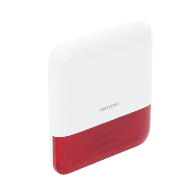 (AX PRO) Sirena Inalámbrica con Estrobo Rojo para Exterior IP65 / 110 dB