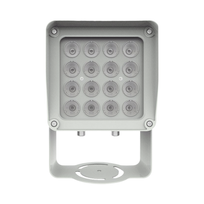 Lampara IR de Luz Continua / 16 Lámparas LED / Distancia Efectiva 16 a 25 metros / Cobertura 40° / Exterior IP66