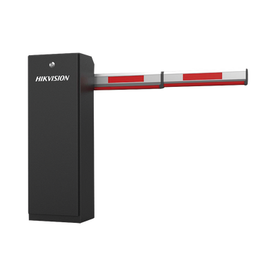 Barrera Vehicular DERECHA / Brazo Incluido 3 mts / Apertura en 3 Segundos / Incluye Banda Protectora Antigolpe de Vehiculos / Compatible con Cualquier Control de Acceso