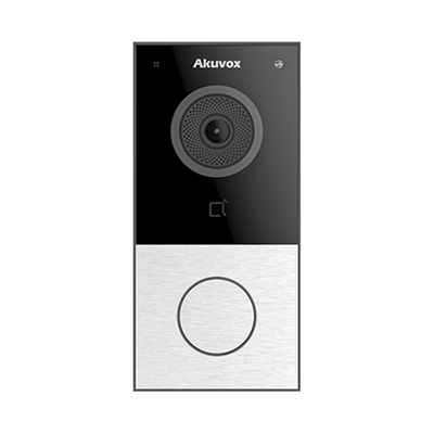 DOORBELL / WIFI / 100% en la Nube / POE / Bluetooth / NFC / Lector de Tarjetas MIFARE / Notificación en APP /  Llamada Telefónica / SIP / ONVIF / IP65 / Cámara 2 MP / Botón con Iluminación / Control de 1 Puerta