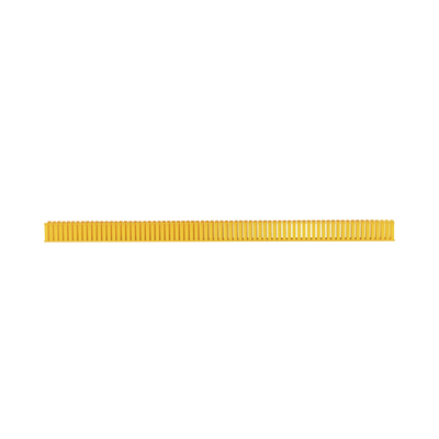 Canaleta Ranurada de PVC sin Tapa, Fiber-Duct™, 4 in de Ancho, 4 in de Alto y 1828.8 mm de Largo, Color Amarillo