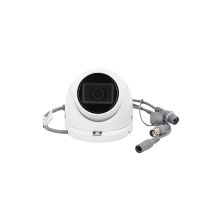 AUDIO POR COAXITRON / Turret TURBOHD 5 Megapixel / Angulo de vision 85.5° / Lente 2.8 mm / 30 mts IR EXIR / Exterior IP67 / 4 Tecnologías / dWDR