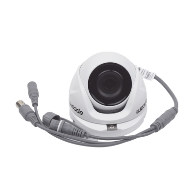 Turret TURBOHD 2 Megapixel (1080p) / METÁLICA / Gran Angular 103° / Lente 2.8 mm / IR EXIR 20 Mts / Exterior IP66 / TVI-AHD-CVI-CVBS / dWDR