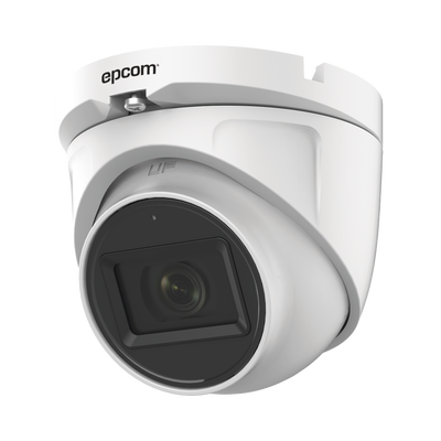 AUDIO POR COAXITRON / Domo TURBOHD 2 Megapixel (1080p) / Gran Angular 106° / Lente 2.8 mm / 20 mts IR EXIR / Exterior IP66 / 4 Tecnologías / dWDR / Metal