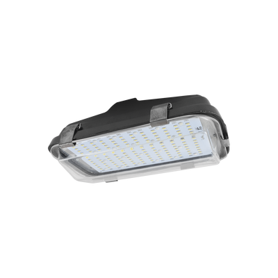 Luminaria LED  para alumbrado publico de 45 watts de 12/24 Vcc incluye tempocontrolador, 5040 Lm