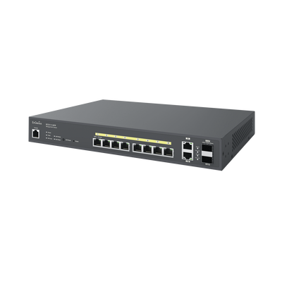 Switch PoE + Gigabit 130W de 8 puertos gestionado en la nube