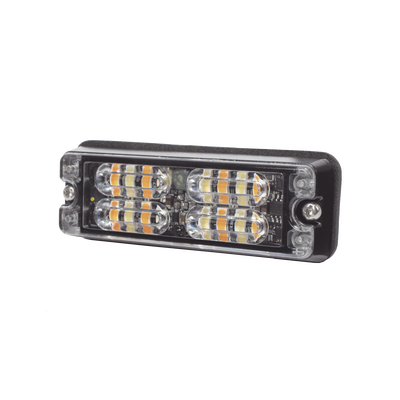 Luz Perimetral, 12 LED Ultra Brillantes, Color Ámbar / Claro