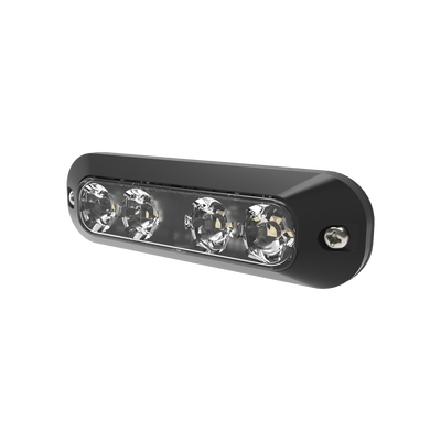 Luz perimetral, 4 LEDs Ultra Brillantes, color Ambar / Rojo