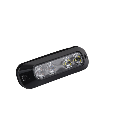 Luz perimetral, 4 LEDs Ultra Brillantes, color Rojo / Claro