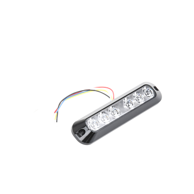 Luz Auxiliar Serie X3705, 6 LEDs Ultra Brillantes, color Rojo / Azul