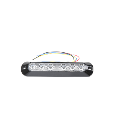 Luz Auxiliar Serie X3705, 6 LEDs Ultra Brillantes, color Rojo / Azul