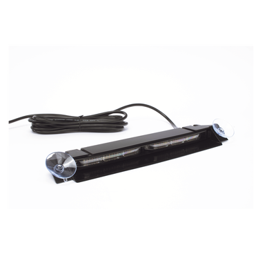 Luz Direccional de Visera, 12-24 Vcc con enchufe vehicular, doble cabezal, dual color, ámbar/blanco