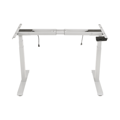 Base de Escritorio Motorizado Profesional / Altura Ajustable 60-125cm / Estructura Estable / Funcionamiento Suave / 3 Preset de Posiciones / Color Blanco / Soporta hasta 100Kg de carga