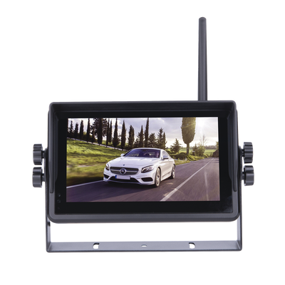 Sistema Profesional Inalámbrico de Cámara de Reversa Infrarroja y Monitor Touch de 7" para Vehículos de Trabajo y Montacargas