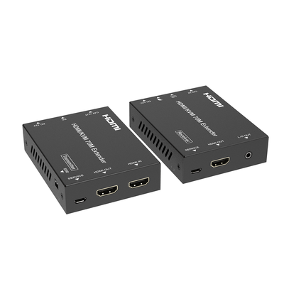 Kit Extensor HDMI con KVM | 70m | 4K2K@60Hz | 4:4:4 |  HDMI2.0b y HDCP 2.2 | Salida de Audio 3.5mm | Admite PoC | Admite USB 1.1