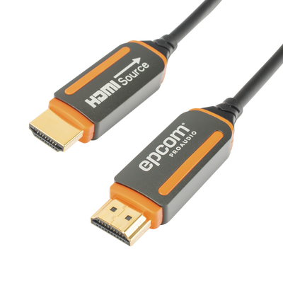 Cable HDMI de Fibra Óptica de 15m | Alta Definición | Version 2.0 | Alta velocidad 18Gbps | 4K@60Hz | HDCP 2.2 | Resistente a EMI y RFI