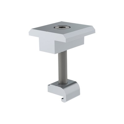 Sujetador Intermedio 30 mm para montaje de paneles solares en riel7