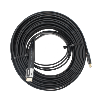 Cable HDMI de 10m | Alta Definición | Version 2.0 | Alta velocidad 18Gbps | 4K@60Hz | Conectores Chapados en Oro | Tipo Plano