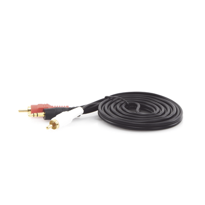 Convertidor 3.5mm Estéreo a 2 RCA Macho 1.83m | para Aplicaciones de Audio | Compatible con Amplificadores VSSL y Epcom ProAudio