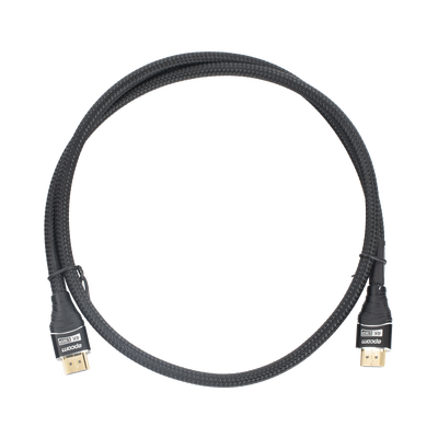 Cable HDMI de 1m | Alta Definición | Longitud | Version 2.0 | Alta velocidad 18Gbps | 4K@60Hz | Conectores Chapados en Oro | Tipo Redondo