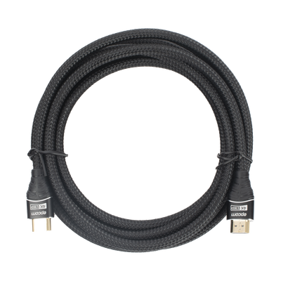 Cable HDMI de 3m | Alta Definición | Longitud | Version 2.0 | Alta velocidad 18Gbps | 4K@60Hz | Conectores Chapados en Oro | Tipo Redondo