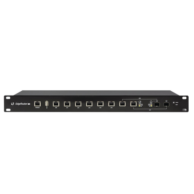 Ruteador Edgemax 8 puertos administrables Gigabit Ethernet + 2 SFP