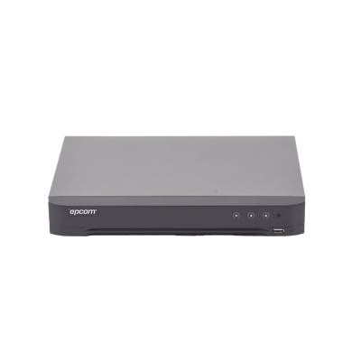 DVR 8 Canales TurboHD + 4 Canales IP / 5 Megapixel- 3K Lite / Acusense / Audio por Coaxitron / 1 Bahía de Disco Duro / Audio por Coaxitron / Evita Falsas Alarmas / Salida de Video en Full HD