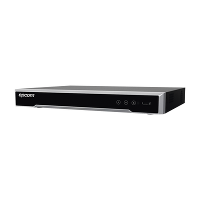 DVR 8 Megapixel / 4 Canales TURBOHD + 4 Canales IP / 1 Bahía de Disco Duro / 4 Canales de Audio / 4 Entradas de alarma / Vídeoanálisis