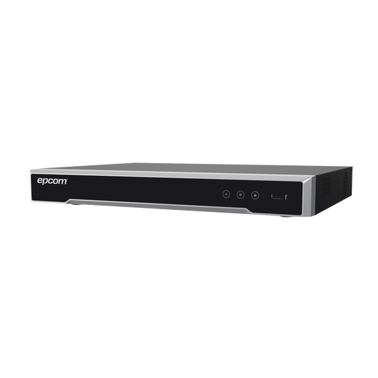 DVR 4 Canales TurboHD + 4 Canales IP / 8 Megapixel (4K) / Acusense (Evita Falsas Alarmas) / Audio por Coaxitron / 1 Bahía de Disco Duro / Detección de rostros / H.265+