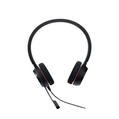 Jabra Evolve 20 Duo con conexión USB, micrófono con cancelación de ruido de última generación, configuración Plug and Play, Certificación Microsoft Teams (4999-823-109)