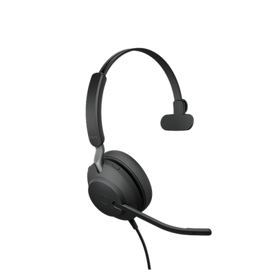 Jabra Evolve 20 Mono con conexión USB, micrófono con cancelación de ruido de última generación, configuración Plug and Play, Certificación Microsoft Teams (4993-823-109)