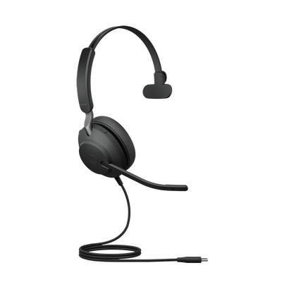 Jabra Evolve 2 40, Auricular mono versión UC con aislamiento de ruido, conexión USB-C y indicador de ocupado (Busylight) (24089-889-899)