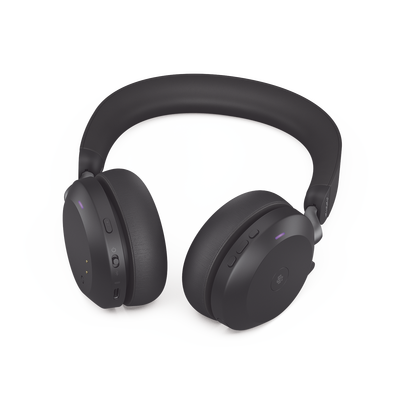 Jabra Evolve2 75, Auricular stereo versión MS con cancelación de ruido activa, dongle USB-A indicador de ocupado (Busylight)(27599-999-999)