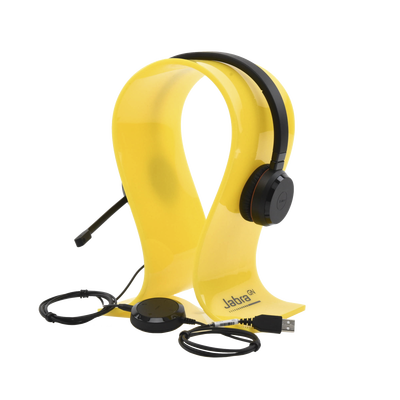 Jabra Evolve 30 Duo con conexión USB / 3.5mm, micrófono con cancelación de ruido y controlador en el cable con botones e indicadores LED (5399-823-309)