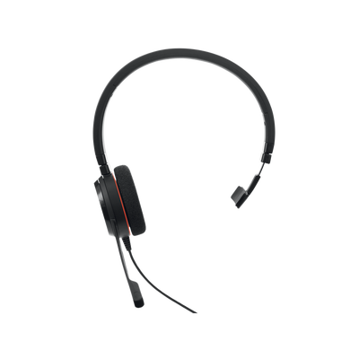 Jabra Evolve 30 Mono con conexión USB / 3.5mm, micrófono con cancelación de ruido y controlador en el cable con botones e indicadores LED, Certificación Microsoft Teams (5399-823-309)