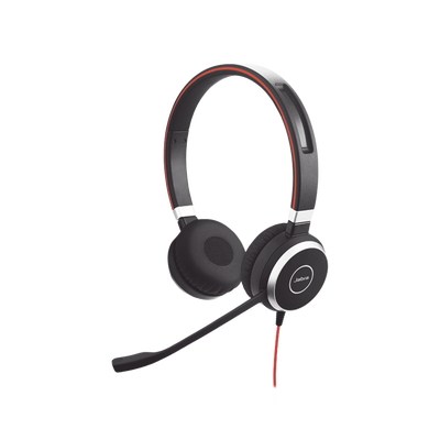 Jabra Evolve 40 Duo con Conexión USB / 3.5 mm, indicador de ocupado y cancelación de ruido pasiva (6399-823-109)