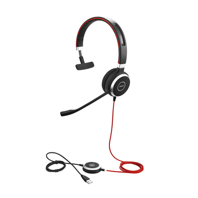 Jabra Evolve 40 Mono con conexión USB / 3.5 mm indicador de ocupado y cancelación de ruido (6393-823-109)