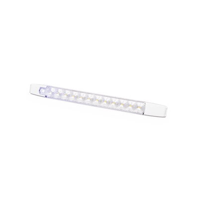 Luz Auxiliar LED Rectangular, 12 LED, 12-24 Vcc,  360 lúmenes