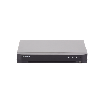 DVR 16 Canales TURBOHD + 8 Canales IP / 5 Megapixel Lite - 3K Lite / Audio de Dos Vías por Coaxitron / Reconocimiento Facial / ACUSENSE (Evista falsas alarmas) / 1 Bahía de Disco Duro / Salida de Video en Full HD