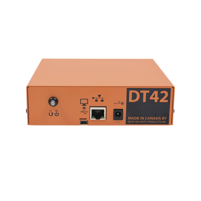 DT42 Receptora de alarmas IP Universal, para su central de monitoreo, recepción  TCP/IP o  GPRS, serie M2M, paneles de alarma Hikvision, entre otros.