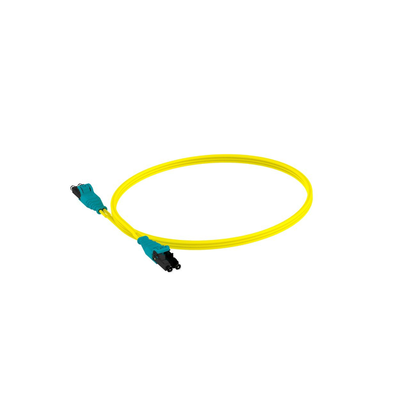 Jumper de Fibra Optica Monomodo 9/125 OS2, LC-LC Duplex Push Pull, OFNR (Riser), Color Amarillo, 3 Metros