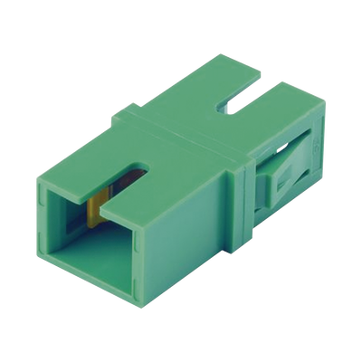 Módulo Acoplador SC/APC Simplex, Para Fibra Monomodo, Color Verde