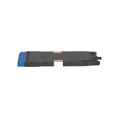 Cassette HD Flex™ Para 12 Fibras Monomodo OS2, de MPO a 6 Conectores LC Duplex, Color Azul