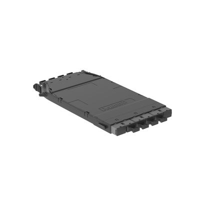 Cassette HD Flex™ Para 32 Fibras Multimodo OM4, de 4 MPO(8F) Macho a 4 MPO(8F) Macho, Color Gris