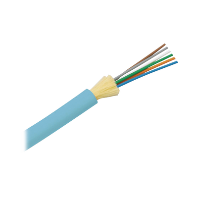 Cable de Fibra Óptica de 6 hilos, Multimodo OM3 50/125 Optimizada, Interior, Tight Buffer 900um, No Conductiva (Dieléctrica), OFNR (Riser), Precio Por Metro