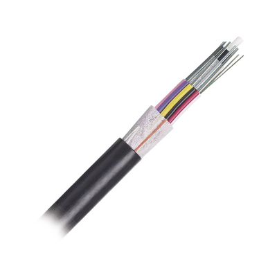 Cable de Fibra Óptica 12 hilos, OSP (Planta Externa), No Armada (Dieléctrica), MDPE (Polietileno de Media densidad), Multimodo OM4 50/125 Optimizada, Precio Por Metro