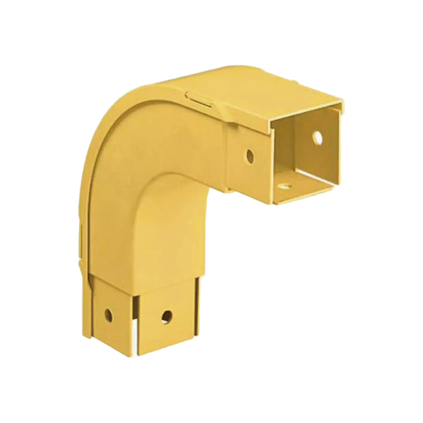 Bajada Vertical Exterior de 90º, Para uso con Canaletas 2x2 FiberRunner™, Color Amarillo