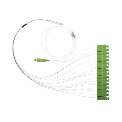 Divisor Óptico (Splitter) Tipo PLC, de 1x16, Con Conector de Entrada SC/APC y Conectores de Salida SC/APC